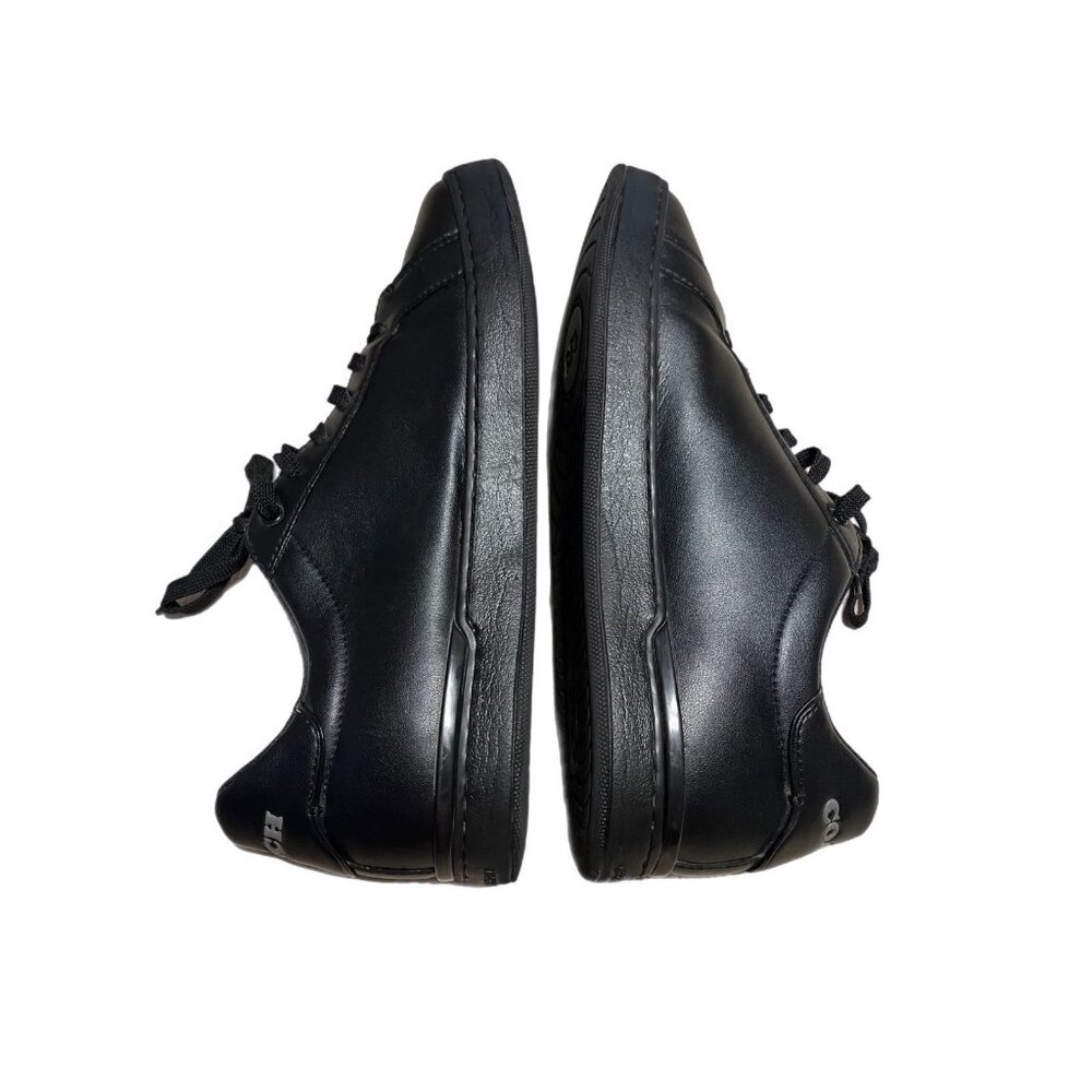 Coach Mens Leather Sneaker Low Line Size 11 D Black C8874 - Picture 3 of 7
